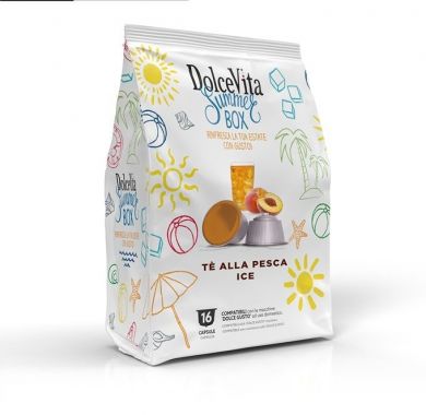 Dolce Vita TÉ AL PESCA ICE (ĽADOVÝ BROSKVOVÝ ČAJ) - 16 kapsúl pre Dolce Gusto kávovary